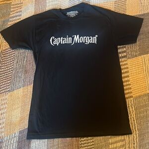 NEW Sz Small Captain Morgan Rum Pirate Tee Shirt - Black